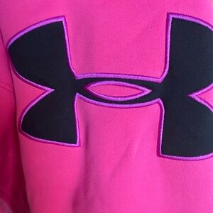 Under Armour Fuchsia Sweatshirt with Black Logo